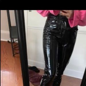 Black Latex Pants